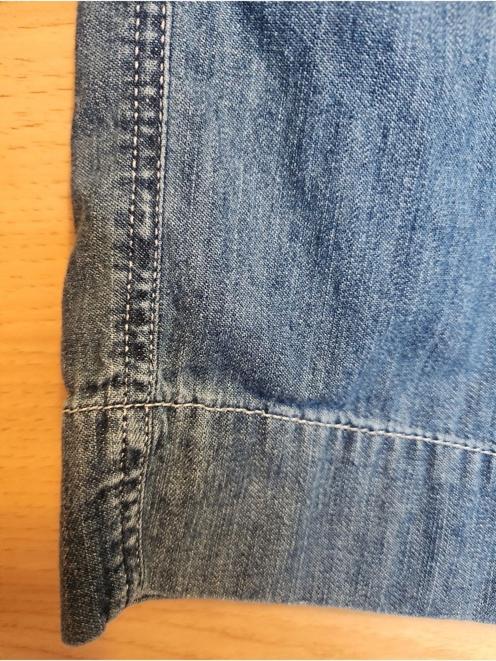 J. CREW WIDE LEG COTTON CHAMBRAY TROUSER PANT SIZE 6 - Picture 10 of 12